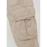 Cargobroek - Plaza Taupe - Hoog Taille - Wijd Pasvorm - Steekzakken