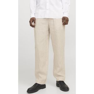 Chino - Beige - 100% Linnen - Middelhoog