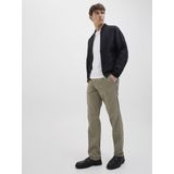 Relaxed Fit Broek - Geweven Stof - Katoen/Linnen - Trekkoord in Taille