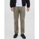 Relaxed Fit Broek - Geweven Stof - Katoen/Linnen - Trekkoord in Taille