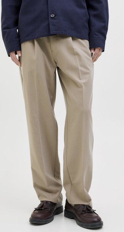 Jprcckarl - Jjcameron - Chino Broek - Plaza Taupe - Plissé