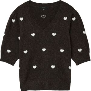 Doffy - Heart - Pullover - Gebreid - Roze