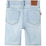 Light Blue Denim - Korte Broek - Riemlussen - Slim Fit