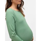 Mamalicious - Zwangerschapsjurk - Blauw - Polyester - Lange Mouwen