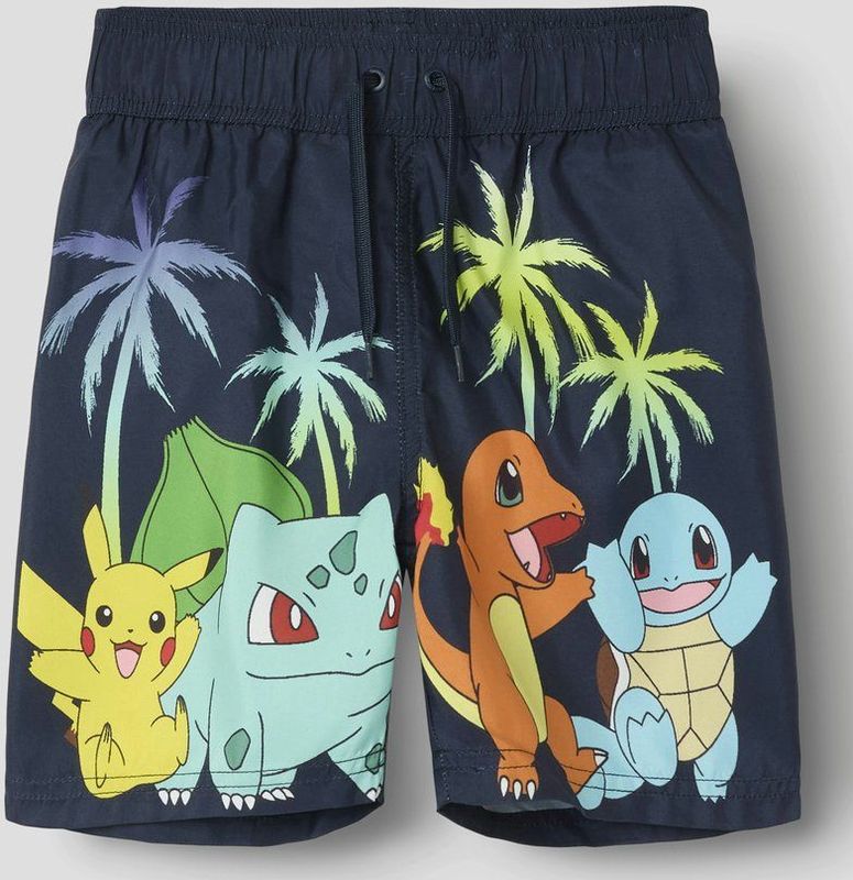 NAME IT - NKMMACSEN POKEMON SWIMSHORTS SKY - Jongens - Badpakken - Polyester