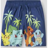 NAME IT - NKMMACSEN POKEMON SWIMSHORTS SKY - Jongens - Zwemshorts - Polyester