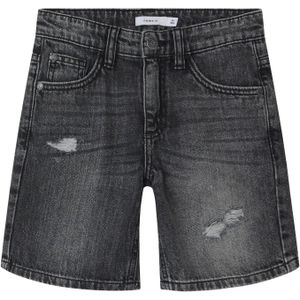 Denim - Shorts - Blauw - Katoen - Slim Fit - Verstelbare Taille