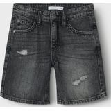 Dark Grey Denim - Bermuda - 100% Katoen - Regular Fit