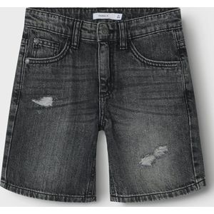 Dark Grey Denim - Bermuda - 100% Katoen - Regular Fit