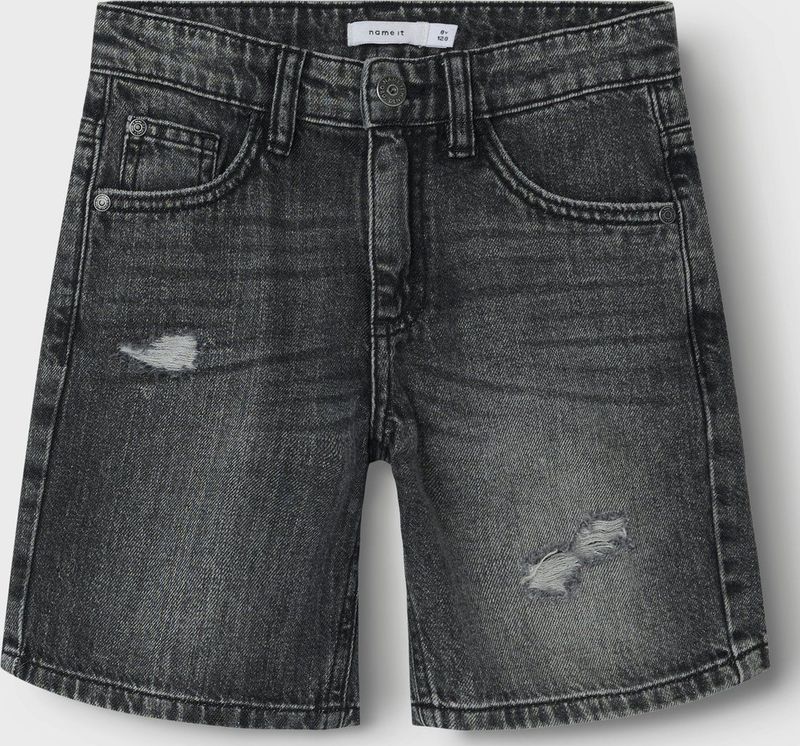 Dark Grey Denim - Bermuda - 100% Katoen - Regular Fit