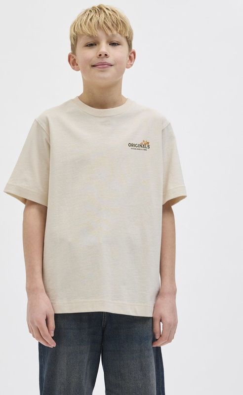 JACK & JONES - T-shirt - Ecru - Katoen