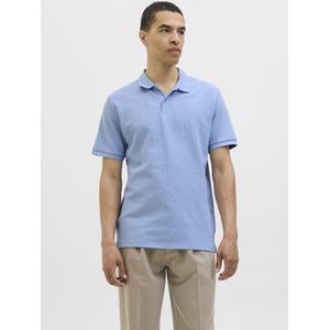 Poloshirt - Chambray Blue - Katoen - Logoborduursel