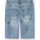 Bermuda - Denim - Middelhoge Taille - Katoen - Skater-Pasvorm