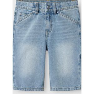 Bermuda - Denim - Middelhoge Taille - Katoen - Skater-Pasvorm