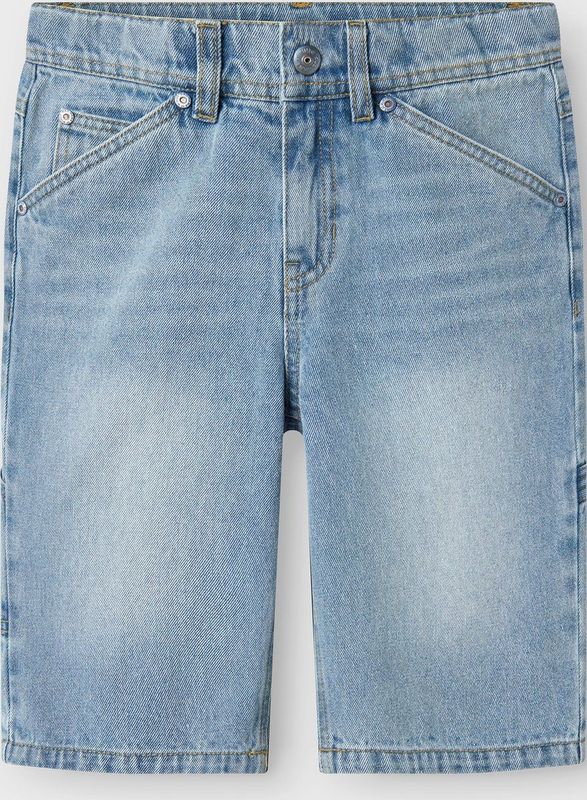 Bermuda - Denim - Middelhoge Taille - Katoen - Skater-Pasvorm