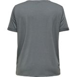 ONLY CARMAKOMA - T-shirt - Zwart - Jersey - Regular Fit