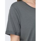 ONLY CARMAKOMA - T-shirt - Zwart - Jersey - Regular Fit