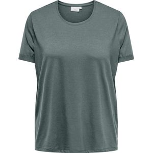 ONLY CARMAKOMA - T-shirt - Zwart - Jersey - Regular Fit