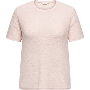 ONLY CARMAKOMA - Gebreide Top - O-hals - Korte Mouwen - Regular Fit