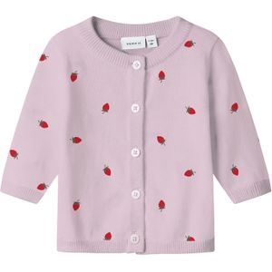 Name It Nbfdetrille Ls Knit Card Box, Lichtlilac, 56