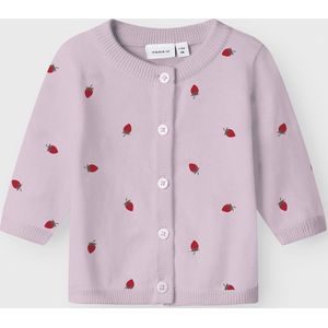 Name It Nbfdetrille Ls Knit Card Box, Lichtlilac, 86