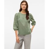 Blouse - O-Neck - Makkelijk - Lace Detail - Standaard Fit