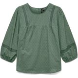 Blouse - O-Neck - Makkelijk - Lace Detail - Standaard Fit