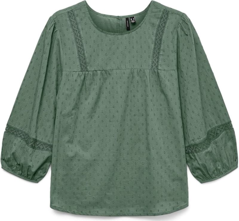 Blouse - O-Neck - Makkelijk - Lace Detail - Standaard Fit