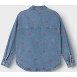 Jack - Denim - Blauw - Voorzakken - Drukknopen - Gespreide Kraag