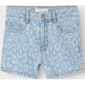 Name It - LEO Mom Fit - Korte Broek - Light Blue Denim - Meisjes