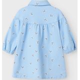 Jurk - Vlinder - 3/4-mouwen - Geplooid - Loose Fit