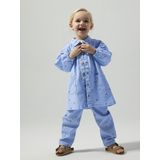 Jurk - Vlinder - 3/4-mouwen - Geplooid - Loose Fit