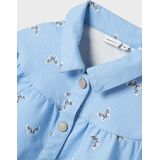 Jurk - Vlinder - 3/4-mouwen - Geplooid - Loose Fit