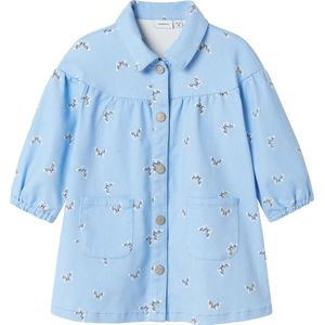 Jurk - Vlinder - 3/4-mouwen - Geplooid - Loose Fit