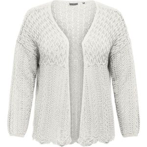 ONLY - Carmakoma Carnola - Cardigan - Cloud Dancer - Katoen - 7/8