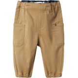 NAME IT - Baggy Broek - Keperstof - Zacht - Mid-waist - Rekbare Boorden