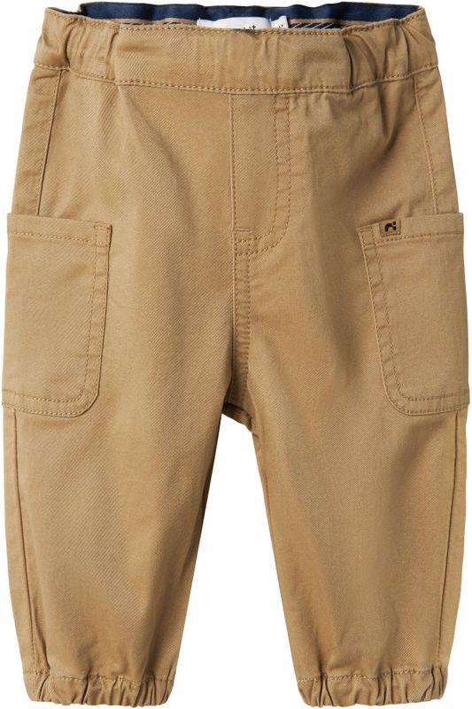 NAME IT - Baggy Broek - Keperstof - Zacht - Mid-waist - Rekbare Boorden