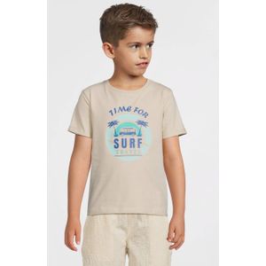 NAME IT KIDS - T-shirt - Beige - Katoen - Korte Mouwen
