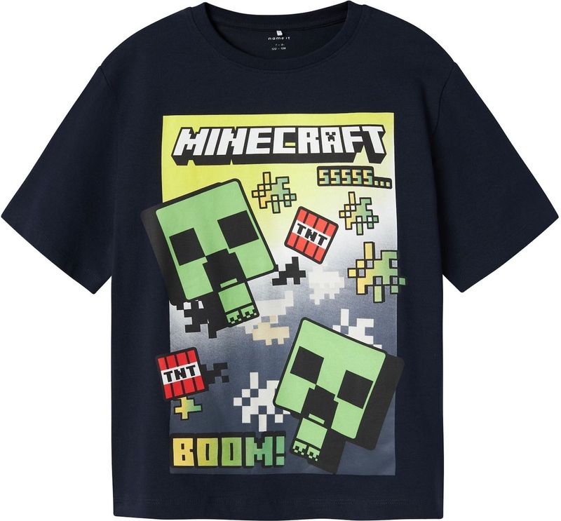 Minecraft - T-shirt - Groen - Jersey - Korte Mouwen
