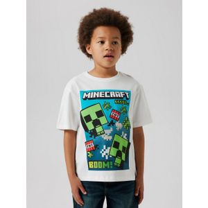 Minecraft - Top - Groen - Jersey - O-hals, Korte Mouwen