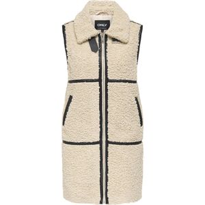 ONLY - ONLPARIS - Bodywarmer - Beige/Zwart
