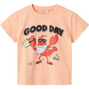 NAME IT - NMMFISH NREG SS TOP BOX - Jongens - T-shirt - Groen - Jersey