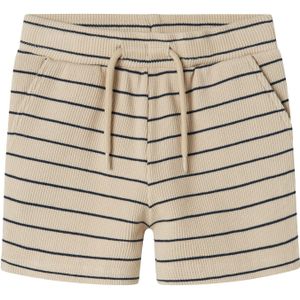 NAME IT MINI - Korte Broek - Blauw - Katoen/Elastaan