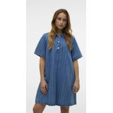 Vero - Oda Vocean - Denimjurk - Blauw - Korte Mouwen