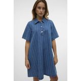 Vero - Oda Vocean - Denimjurk - Blauw - Korte Mouwen
