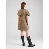 VERO MODA - VMPENELOPE SS V-NECK SHORT DNM DRESS - Dames - Mini Jurken - Denim - V-Hals - Korte Mouwen - Knoopsluiting - Loose Fit