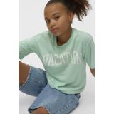 VERO MODA - T-shirt - Roze - Katoen - Cropped Fit