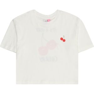 Vmberry Top - T-shirt - Wit - Katoen - Korte Mouwen - Oversized Cropped Fit