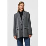Pieces - Zwarte Blazer - Polyester - Oversized Pasvorm