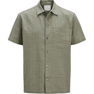 Jack&Jones - Casual Overhemd - Beige - 100% Katoen - Wijde Fit